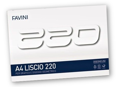 Favini Drawing Pad A4 220 g Smooth