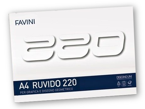 Favini Zeichenblock A4 220g rau