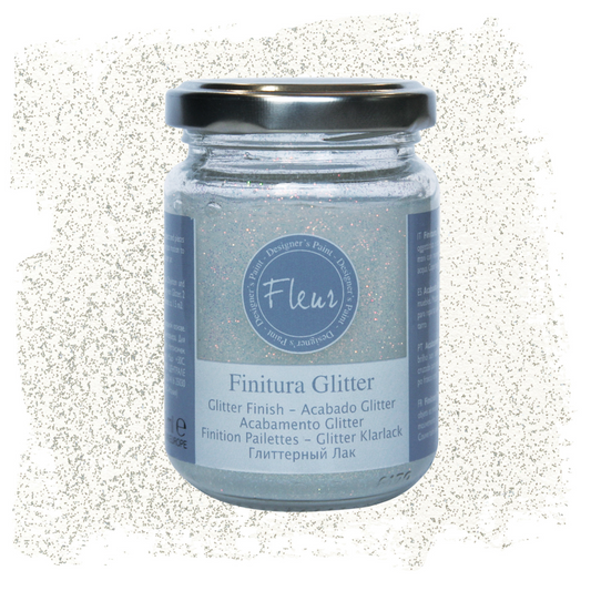 Fleur Glitter Effect Varnish 130 ml Silver