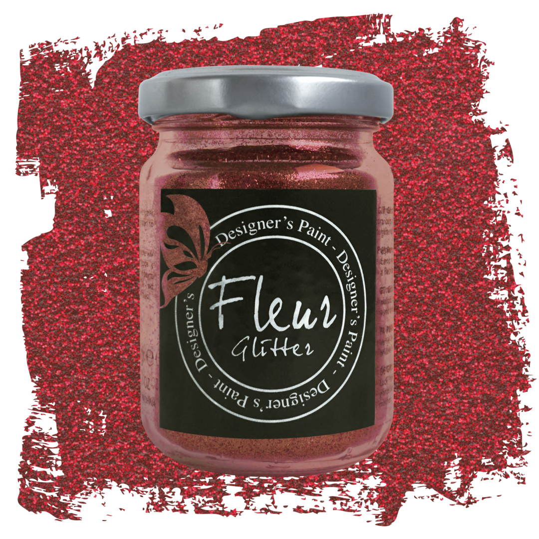 Fleur Glitter 90 gr Kersenrood