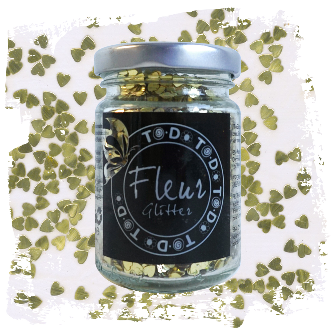 Fleur Glitter 90 gr Harten Goud
