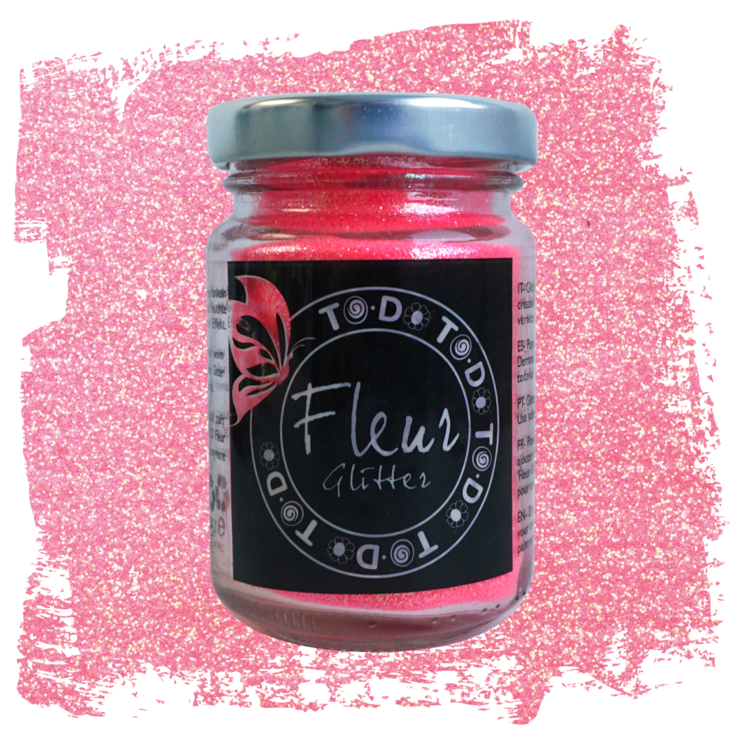 Fleur Glitter 90 gr Fluorescent Pink