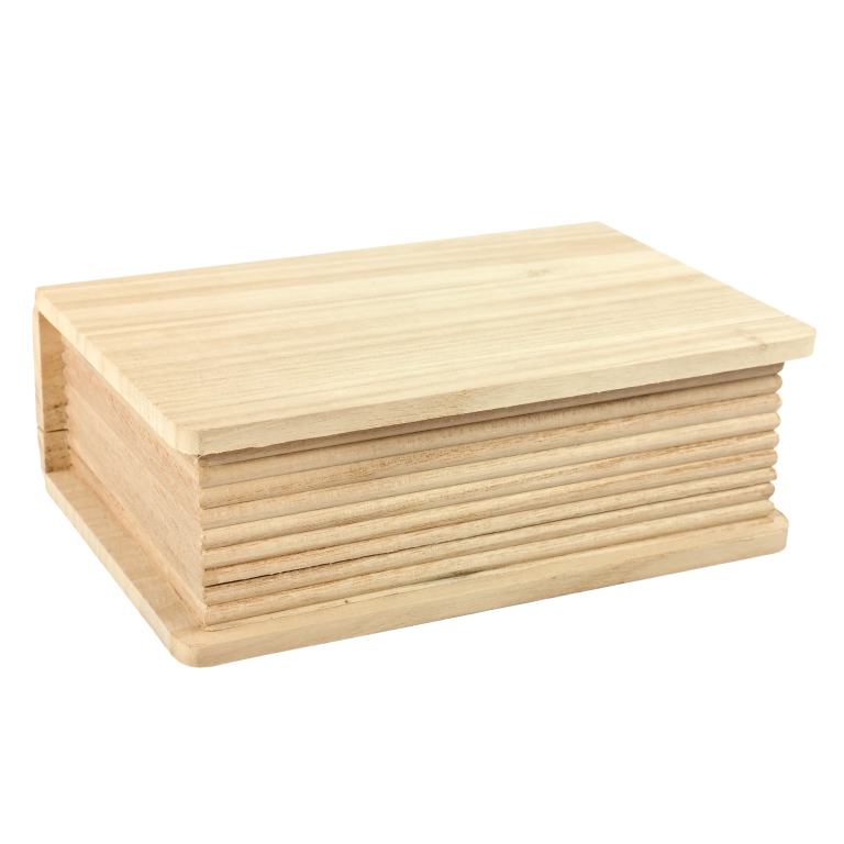 Holzkiste Buch Paulownia 20x14,1x6,9 cm