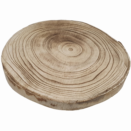Houten Boomstam Schijf 25 cm Gebrand