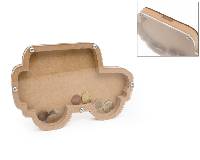 Spaarpot Auto 25,2x16,5x1,6 cm