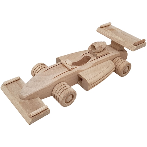 Holz Formel-1-Rennwagen 27x10,7x7,5 cm