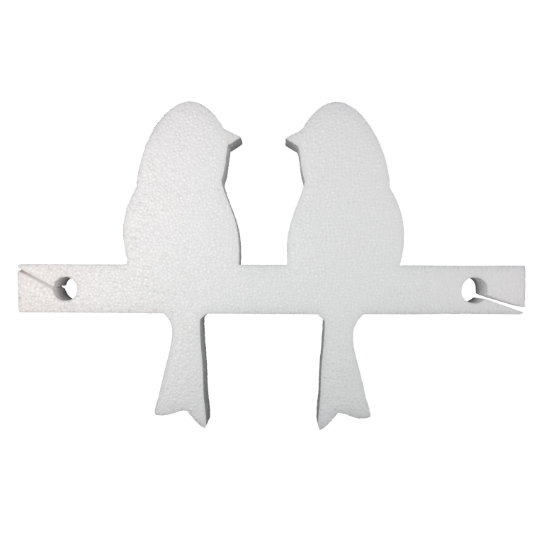Styropor Vogelduo