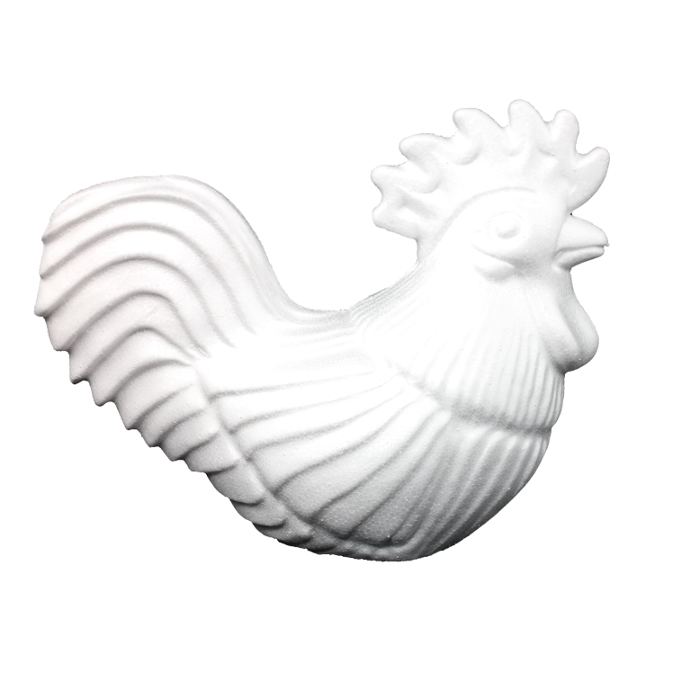 Styrofoam Rooster