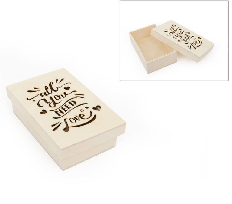 Houten Doos All You Need 14x9 cm