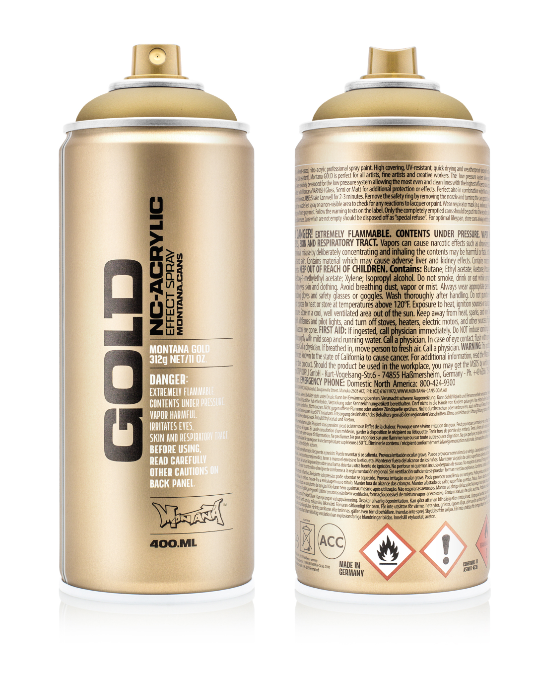 Montana Gold Sprühdose 400 ml Gold Matt