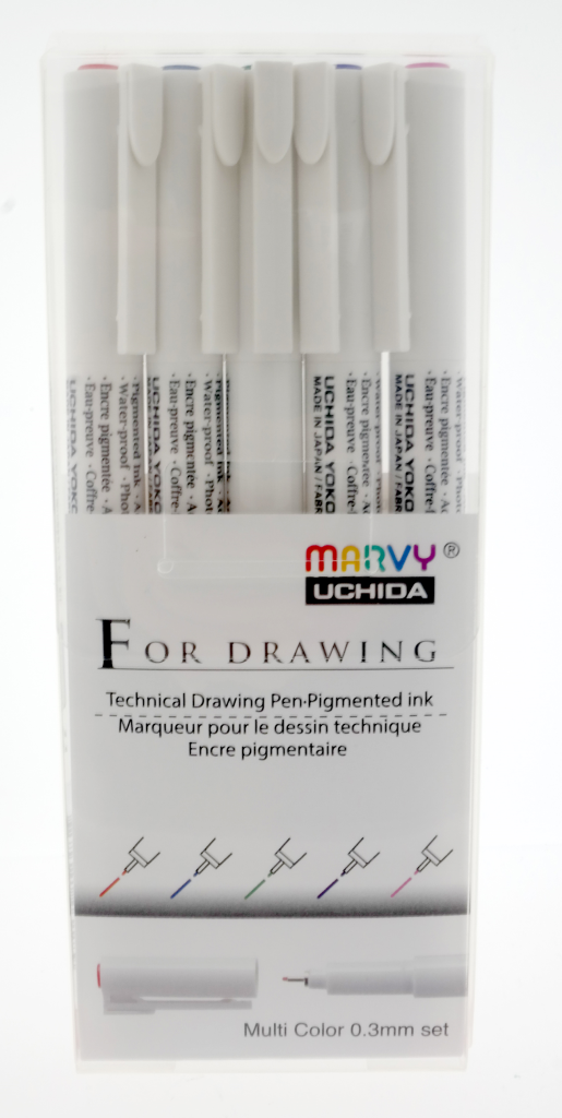Marvy Uchida Technical Fineliner Set 0.3mm 5 pcs