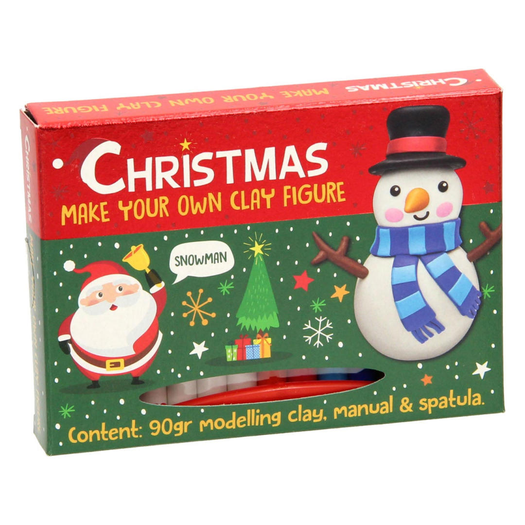 Wins Klei Figuur Set Kerst Sneeuwpop