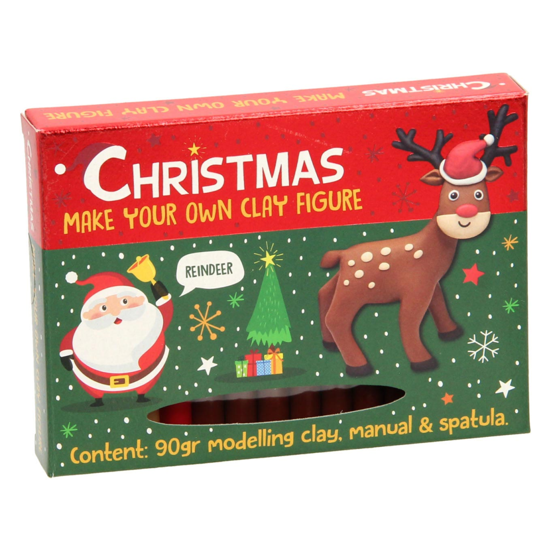 Wins Klei Figuur Set Kerst Rendier