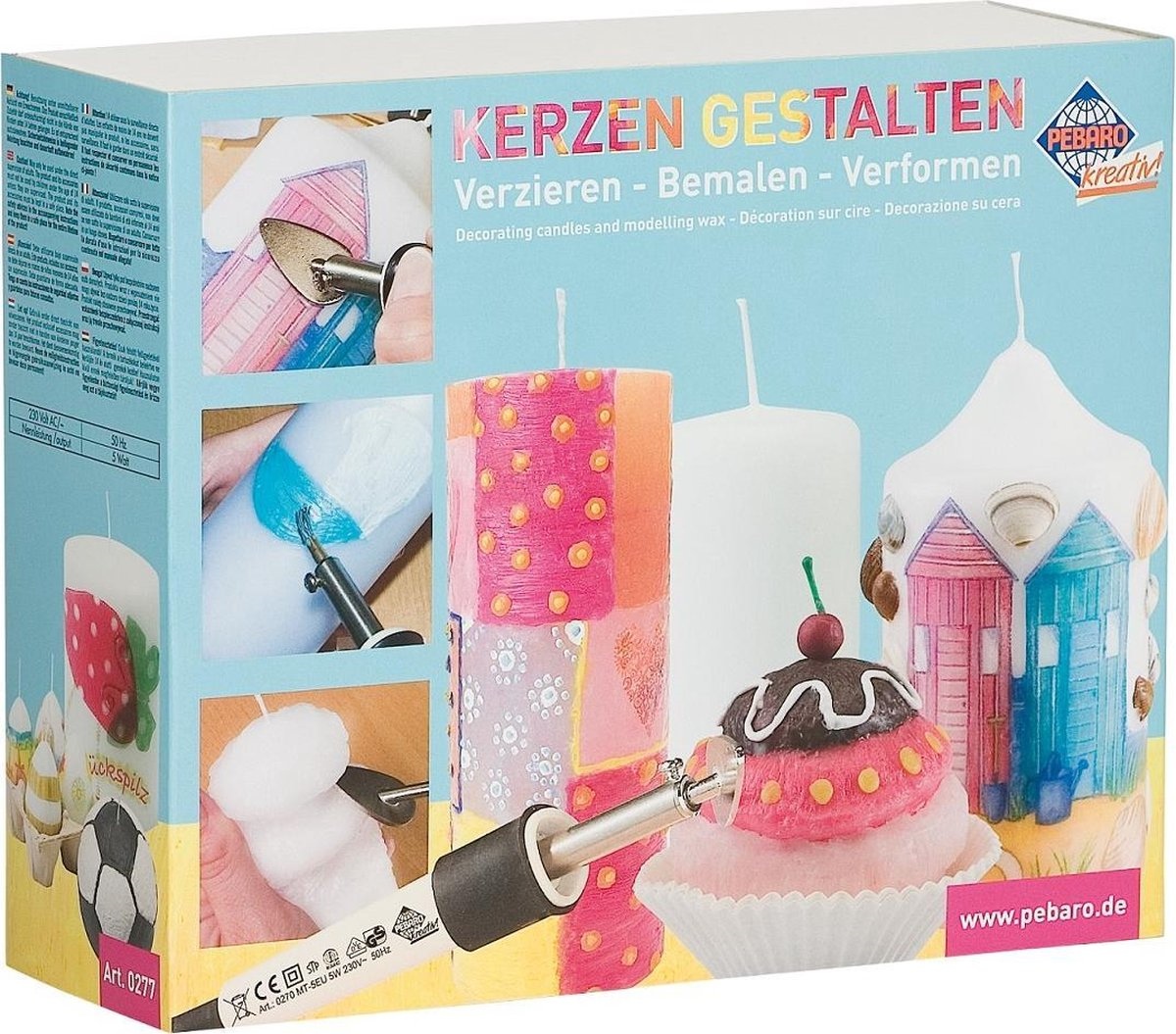 Pebaro Kerzen-Verzier-Set Frühling