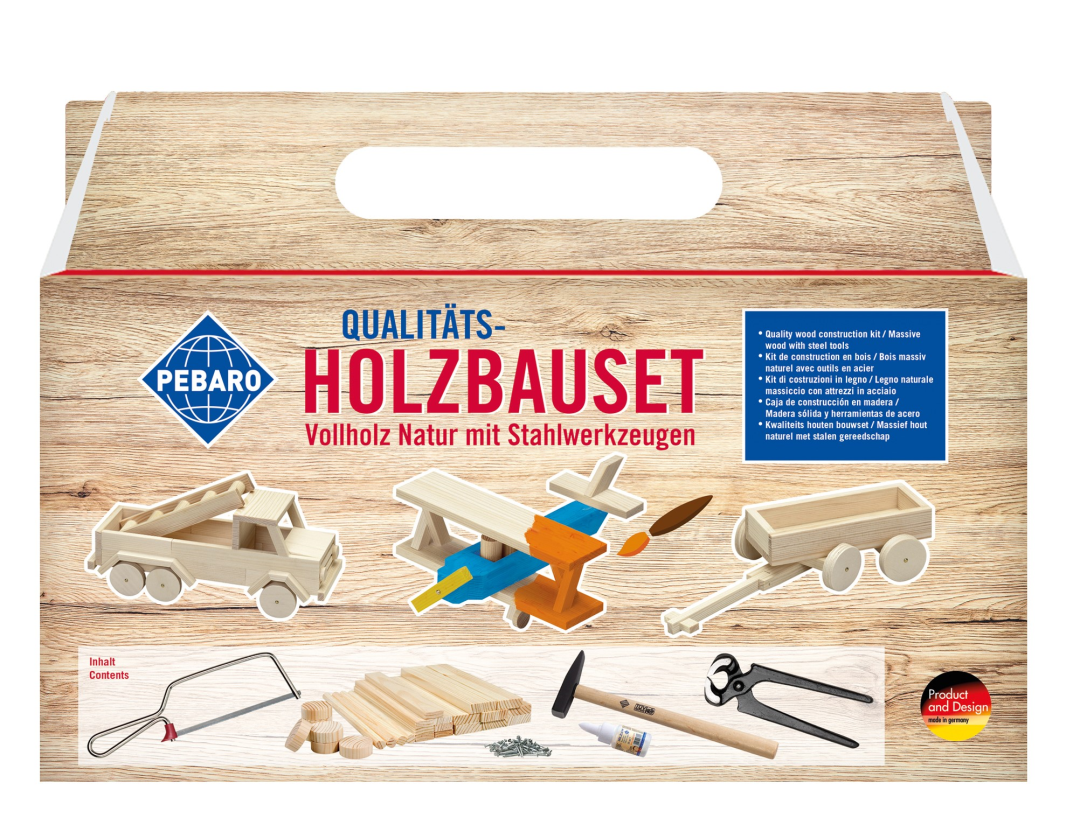 Pebaro Wooden Construction Set Case