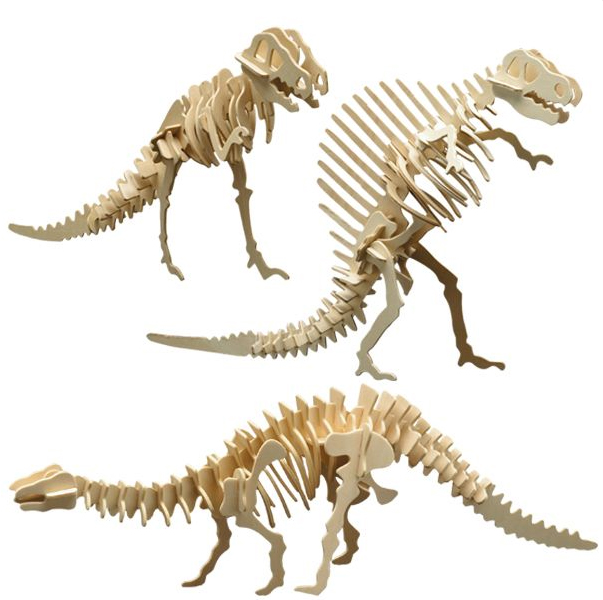 Pebaro Houten Bouwset Dino's