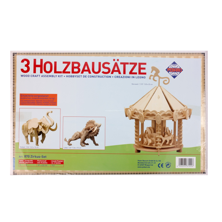 Pebaro Holzbausatz Zirkus