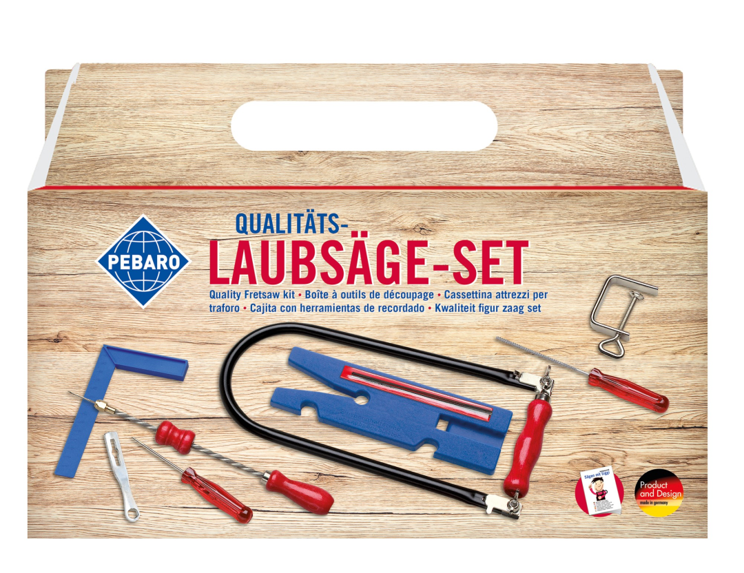 Pebaro Wooden Fretsaw Set Case 15-piece