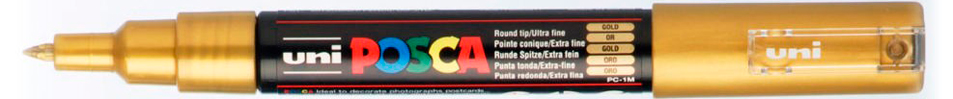 Uni Posca Paint Marker 1MC Gold