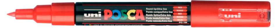 Uni Posca Verfmarker 1MC Rood
