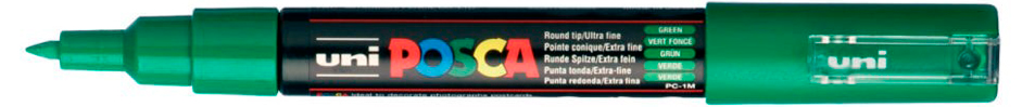 Uni Posca Verfmarker 1MC Donker Groen