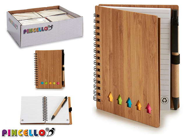 Pincello Bamboo Notebook 14.5x11 cm