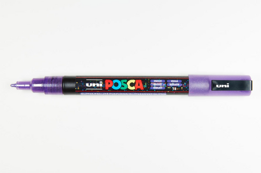 Uni Posca Verfmarker 3M Glitter Paars