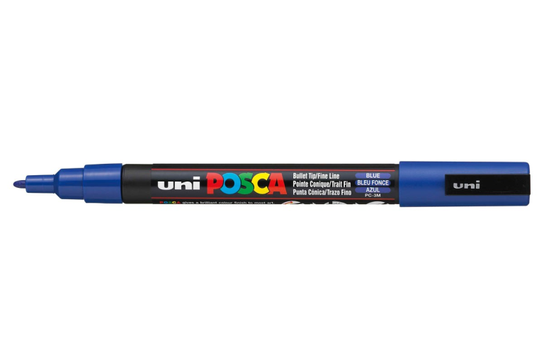Uni Posca Lackmarker 3M Dunkelblau