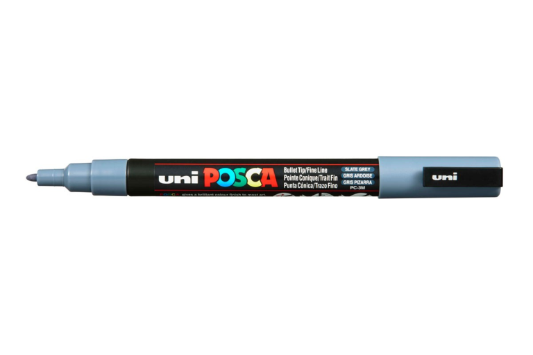 Uni Posca Lackmarker 3M Schiefergrau