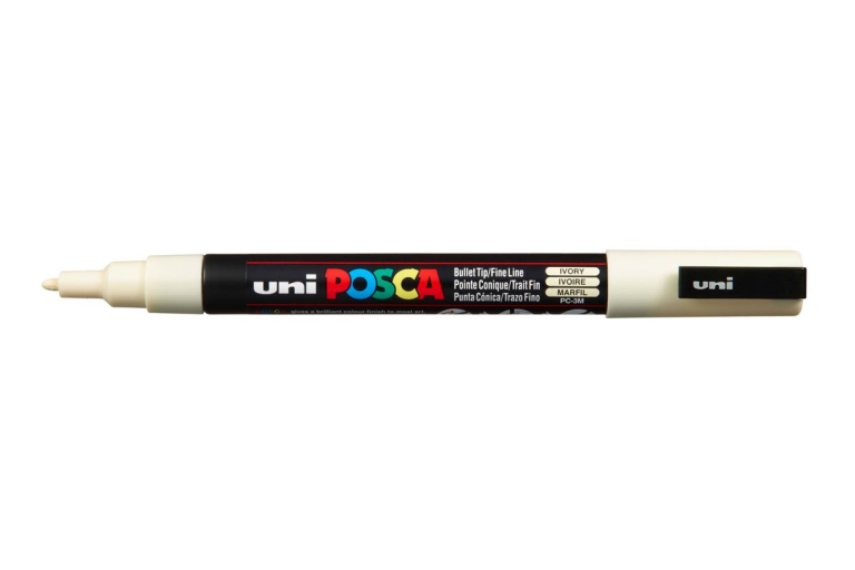 Uni Posca Verfmarker 3M Ivoor