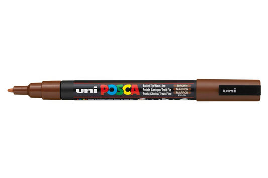 Uni Posca Verfmarker 3M Bruin