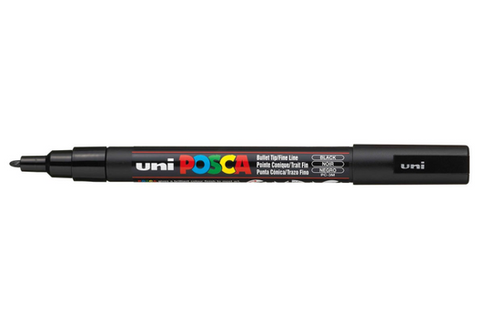 Uni Posca Verfmarker 3M Zwart