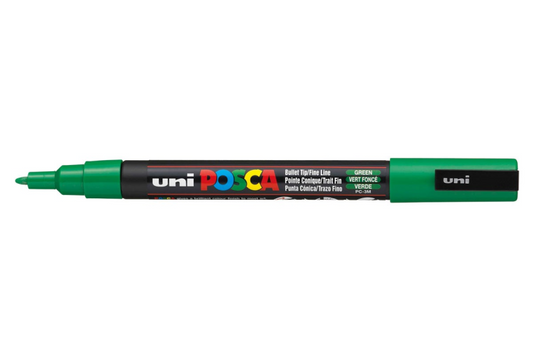 Uni Posca Verfmarker 3M Donkergroen