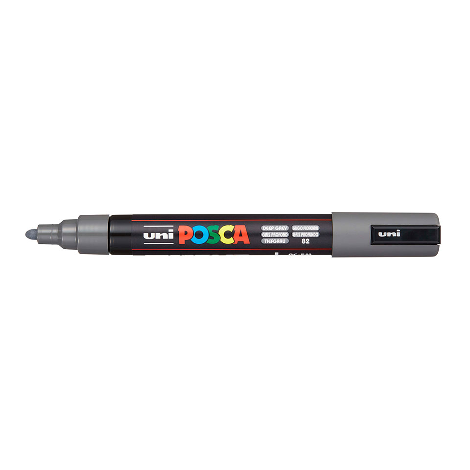 Uni Posca Paint Marker 5M Deep Grey