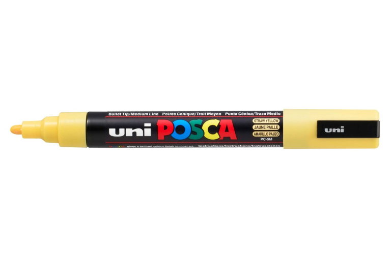 Uni Posca Paint Marker 5M Straw Yellow