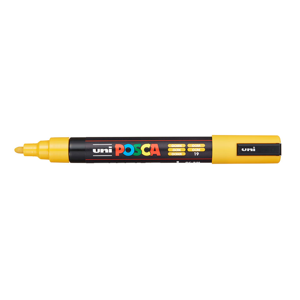 Uni Posca Verfmarker 5M Okergeel