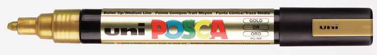 Uni Posca Verfmarker 5M Goud
