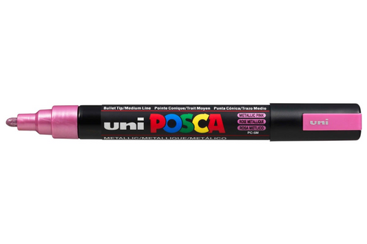 Uni Posca Verfmarker 5M Metallic Roze