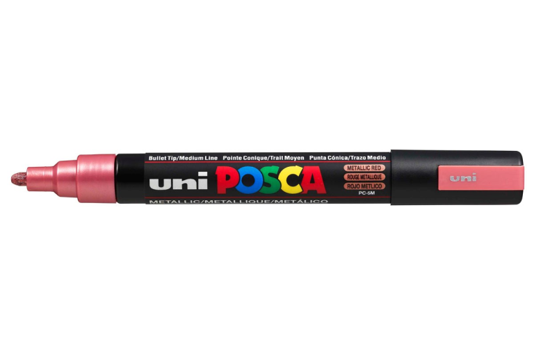 Uni Posca Lackmarker 5M Metallic Rot