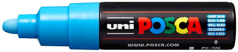 Uni Posca Verfmarker 7M Lichtblauw