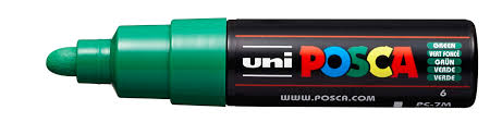 Uni Posca Verfmarker 7M Donkergroen