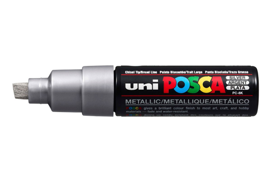 Uni Posca Verfmarker 8K Zilver