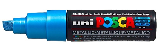 Uni Posca Verfmarker 8K Metallic Blauw