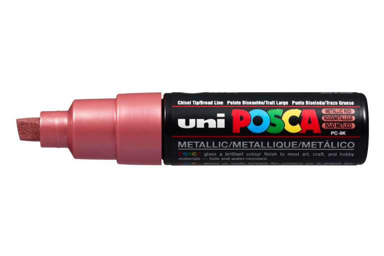 Uni Posca Lackmarker 8K Metallic-Rot