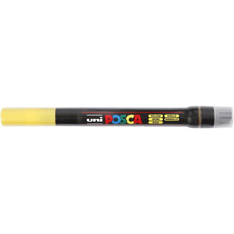Uni Posca Brush Pen F350 Yellow