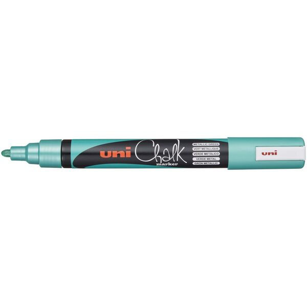 Uni Chalk Marker 5M Metallic Groen