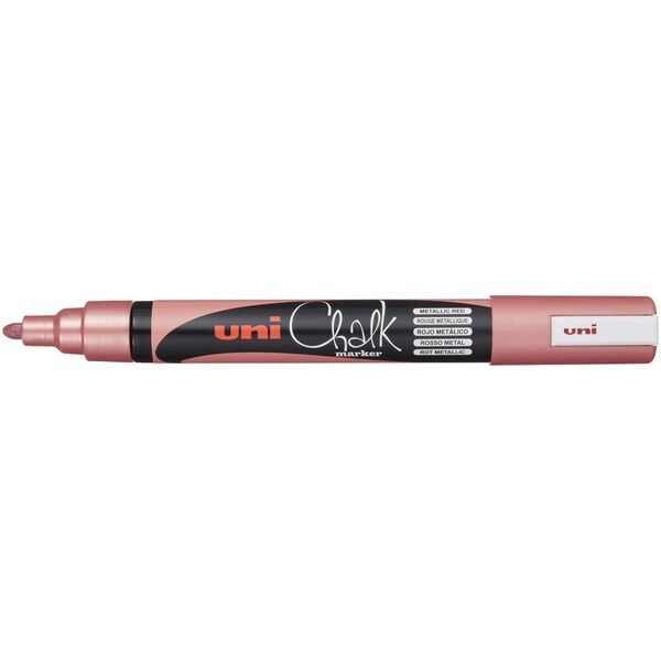 Uni Chalk Marker 5M Metallic Red
