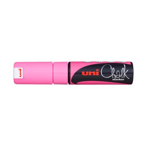 Uni Chalk Marker 8K Pink Fluorescent