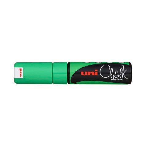 Uni Chalk Marker 8K Green Fluorescent
