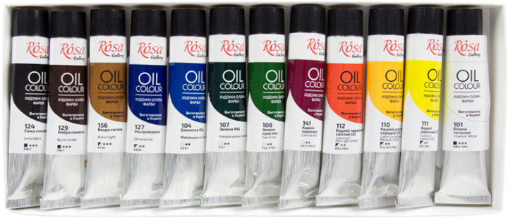 Rosa Gallery Ölfarben Set 12x20ml